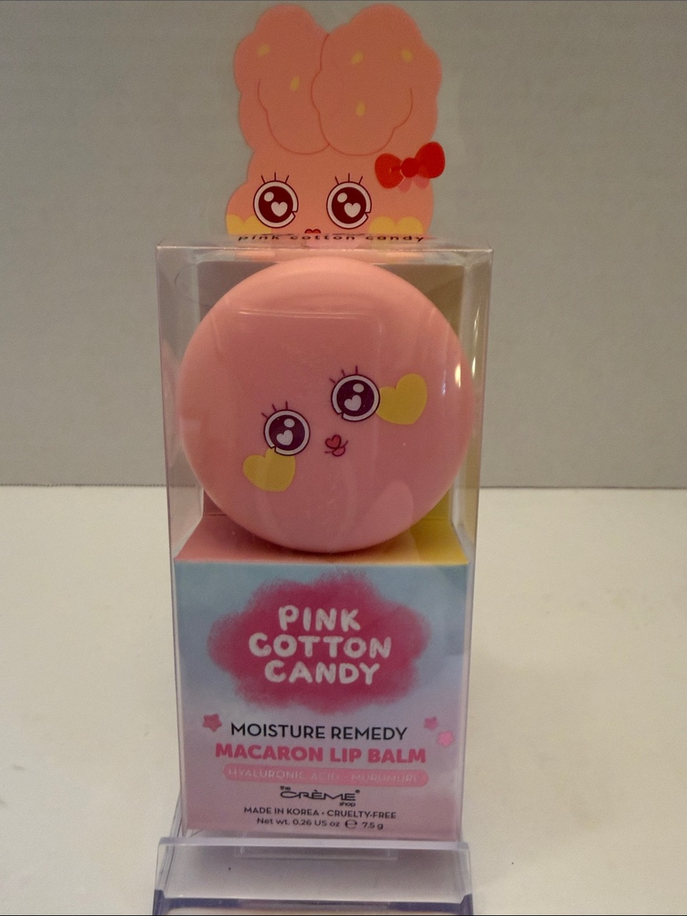 The Creme Shop Pink Cotton Candy Macaron Lip Balm